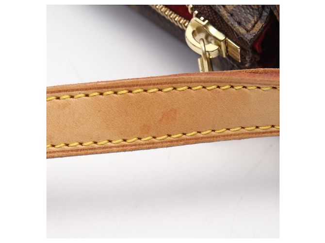 Borsa a Spalla Louis Vuitton Vivacite PM Marrone Monogramma - vista 10