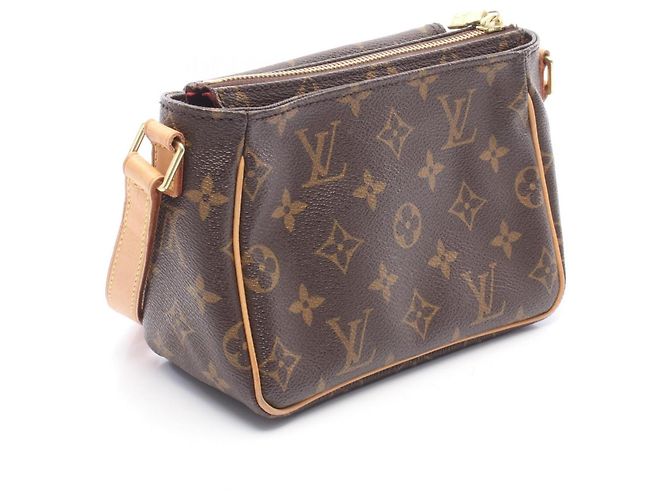 Borsa a Spalla Louis Vuitton Vivacite PM Marrone Monogramma - vista 2