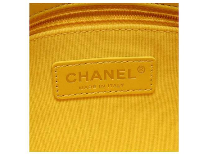 Borsa a Spalla Chanel Mini Matelassé Giallo - vista 4