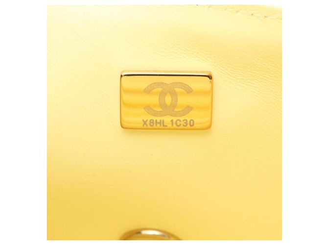 Borsa a tracolla Chanel Mini Matelassé 20 Nero Crudo - vista 5