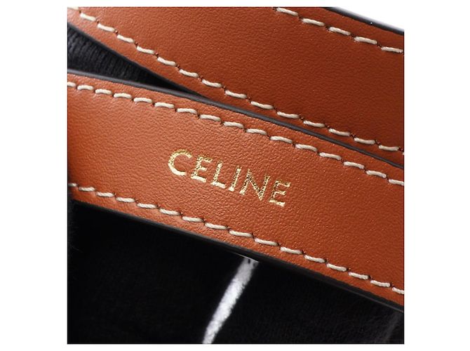 Céline Celine TEEN COEUR Triomphe Borsa a forma di cuore Marrone Nero - vista 4