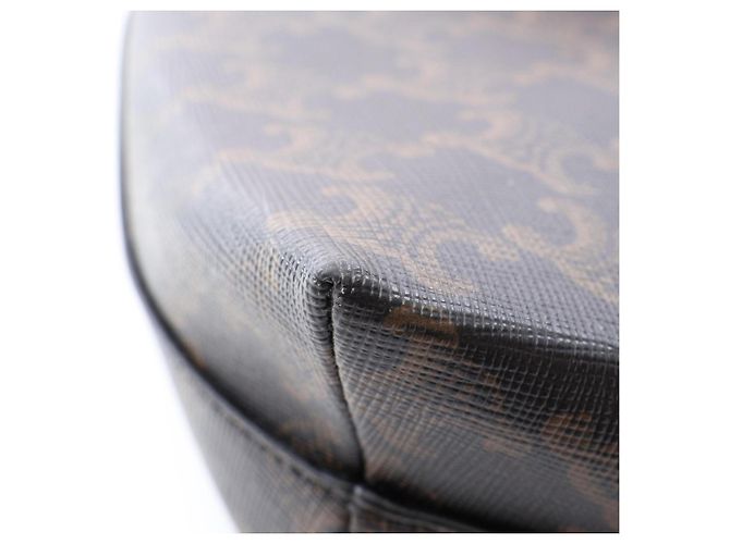 Céline Celine TEEN COEUR Triomphe Borsa a forma di cuore Marrone Nero - vista 6