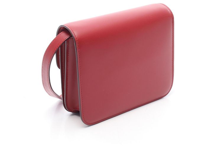 Céline Borsa a Spalla Celine Classic Teen Box Rosso - vista 2