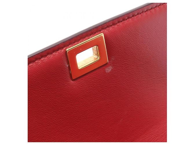 Céline Borsa a Spalla Celine Classic Teen Box Rosso - vista 6