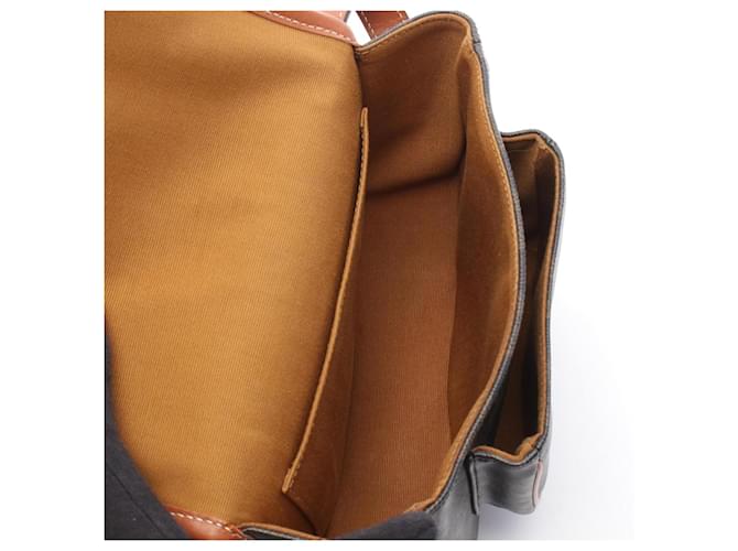 Céline Borsa a Spalla Celine Folco Medium Bag Triomphe Marrone Nero - vista 3