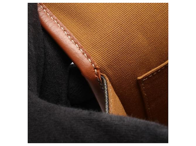 Céline Borsa a Spalla Celine Folco Medium Bag Triomphe Marrone Nero - vista 5