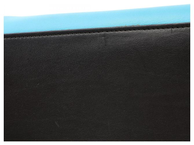 Céline Borsa Celine Luggage Mini Shopper Marrone Nero Blu - vista 14