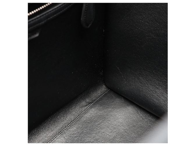 Céline Borsa Celine Luggage Mini Shopper Marrone Nero Blu - vista 8
