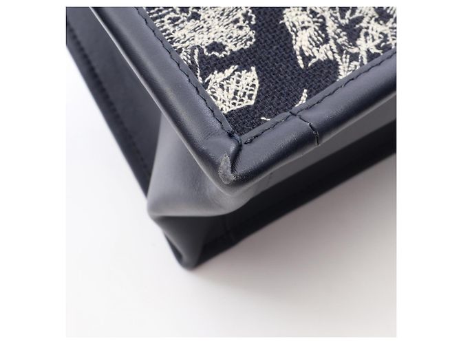 Christian Dior Dior Book Tote Small Cru Azul marinho - vista 10