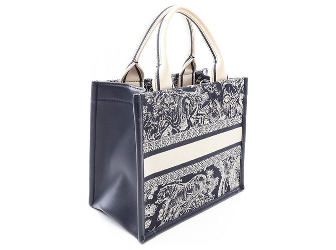 Christian Dior Dior Book Tote Small Cru Azul marinho - vista 2