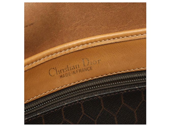 Borsa a tracolla Christian Dior Dior Honeycomb Marrone Nero - vista 4