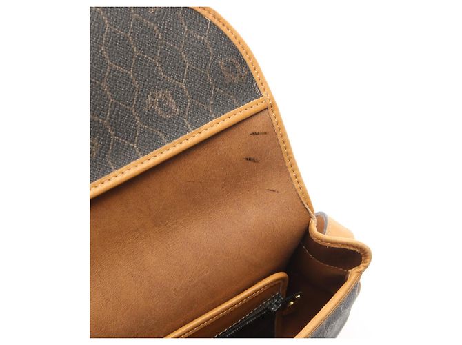 Borsa a tracolla Christian Dior Dior Honeycomb Marrone Nero - vista 5