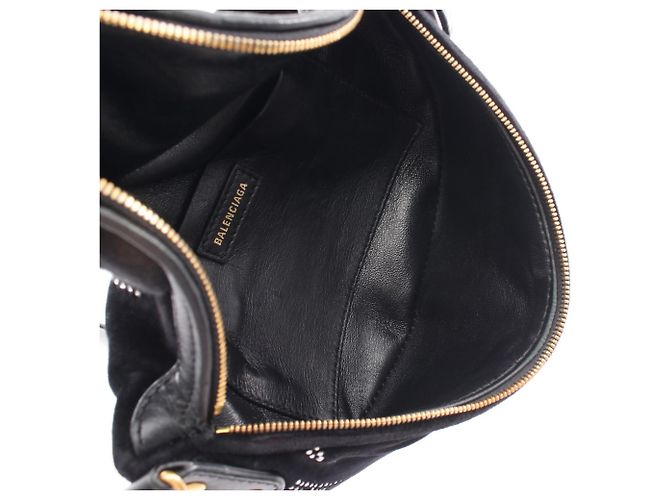 Marsupio Balenciaga Souvenir con strass Nero - vista 3