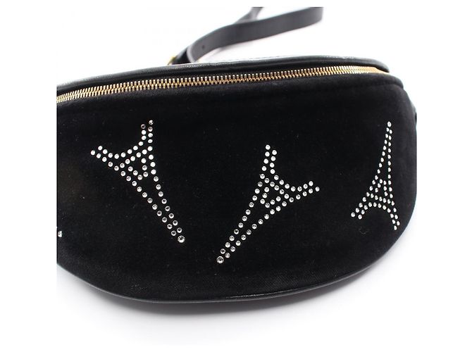 Marsupio Balenciaga Souvenir con strass Nero - vista 9