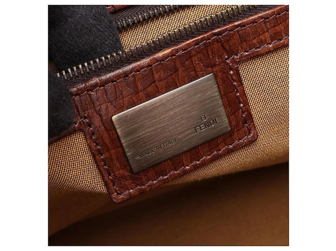 Borsa Fendi Etnico Zucca Marrone - vista 4