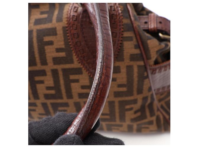 Borsa Fendi Etnico Zucca Marrone - vista 7