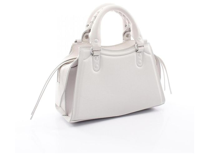 Borsa Balenciaga Neo Class City Mini Bianco - vista 2