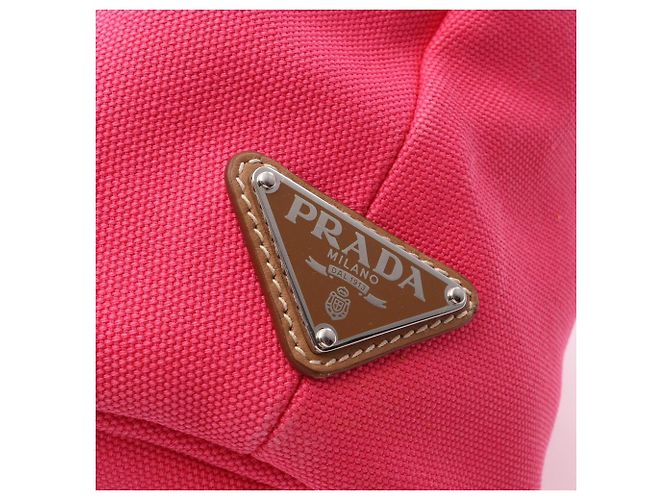 Borsa Tote 2-Way CANAPA Prada Rosa - vista 5