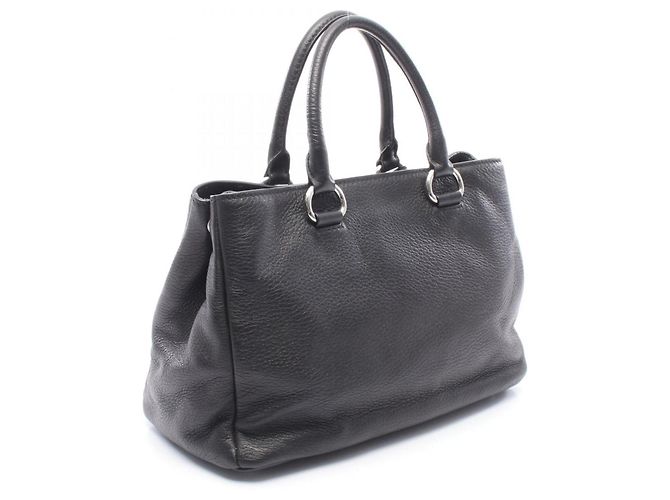 Prada 2-Way Handtasche aus schwarzem Leder - Ansicht 2