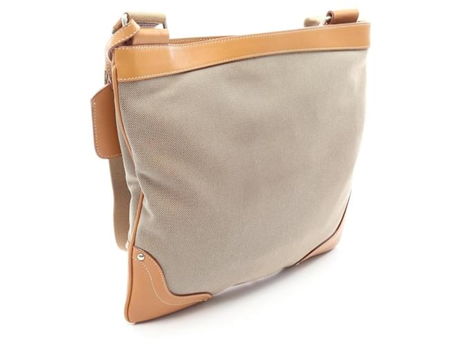 Borsa a tracolla PRADA LOGO JACQUARD Marrone Beige - vista 2