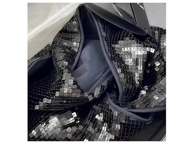 Saint Laurent Badeanzug mit Pailletten in Schwarz - Ansicht 6