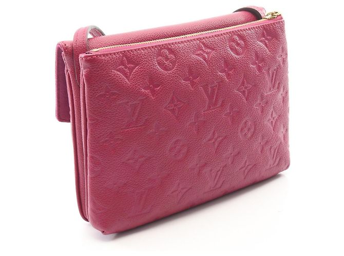 Bolso de Hombro Louis Vuitton Twice Púrpura Morado oscuro Monograma - vista 2