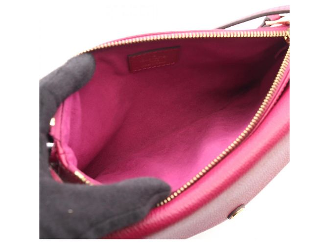 Bolso de Hombro Louis Vuitton Twice Púrpura Morado oscuro Monograma - vista 3
