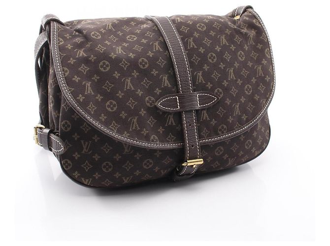 Borsa a tracolla Louis Vuitton Saumur Marrone Monogram Monogramma - vista 2