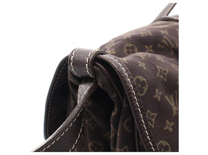Borsa a tracolla Louis Vuitton Saumur Marrone Monogram Monogramma - vista 7