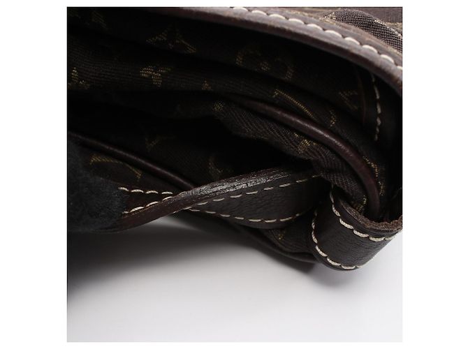 Borsa a tracolla Louis Vuitton Saumur Marrone Monogram Monogramma - vista 9