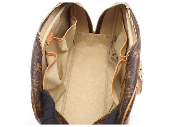 Borsa vanity bowling Deauville Louis Vuitton Marrone Monogramma - vista 3