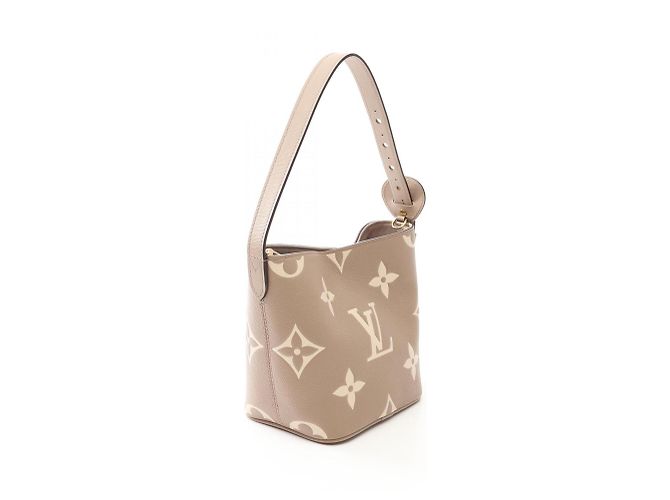 Borsa Louis Vuitton All-in-BB Bicolor Monogram Empreinte Multicolore Beige Crudo - vista 2