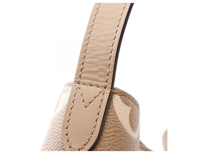 Borsa Louis Vuitton All-in-BB Bicolor Monogram Empreinte Multicolore Beige Crudo - vista 6