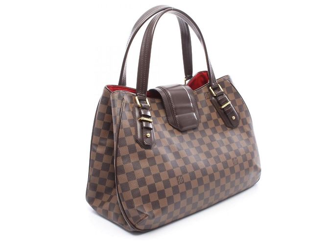 Borsa Louis Vuitton Greet Marrone Damier ebene - vista 2