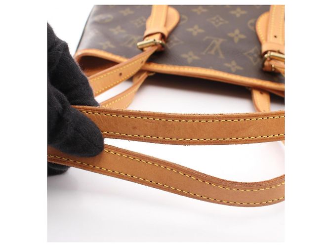 Borsa Bucket PM Louis Vuitton Marrone - vista 9