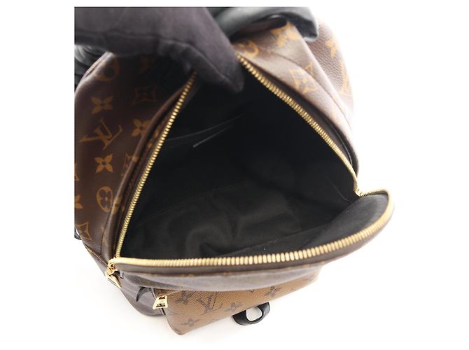 Mochila Louis Vuitton Palm Springs PM Castaño Beige - vista 3