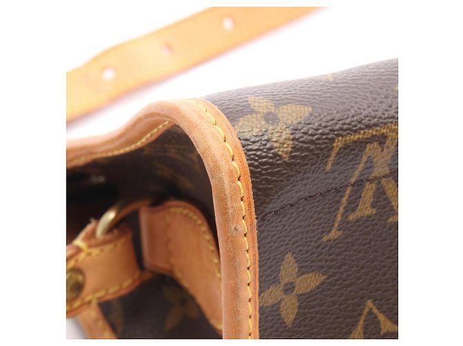 Borsa a tracolla lunga Popincourt Louis Vuitton Marrone - vista 8