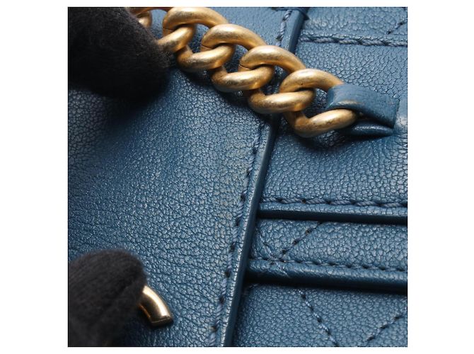 Bolso de Hombro Chanel Matelassé Azul - vista 9
