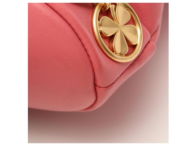 Borsa a tracolla Chanel Matelassé in agnello rosa - vista 6