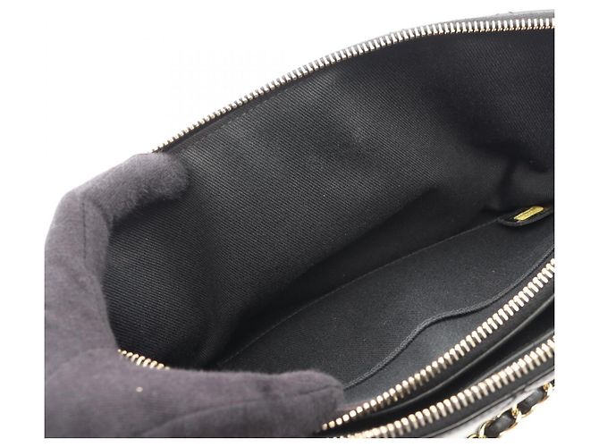 Borsa a tracolla Chanel Matelassé in vernice nera Nero - vista 7