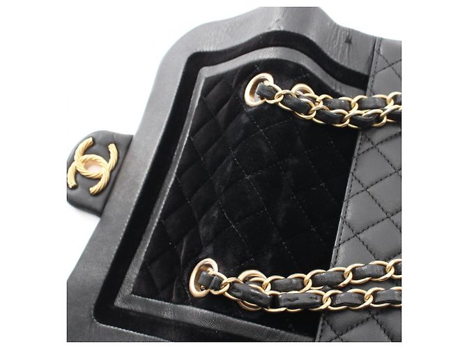 Borsa a tracolla Chanel Matelassé nera Nero - vista 10
