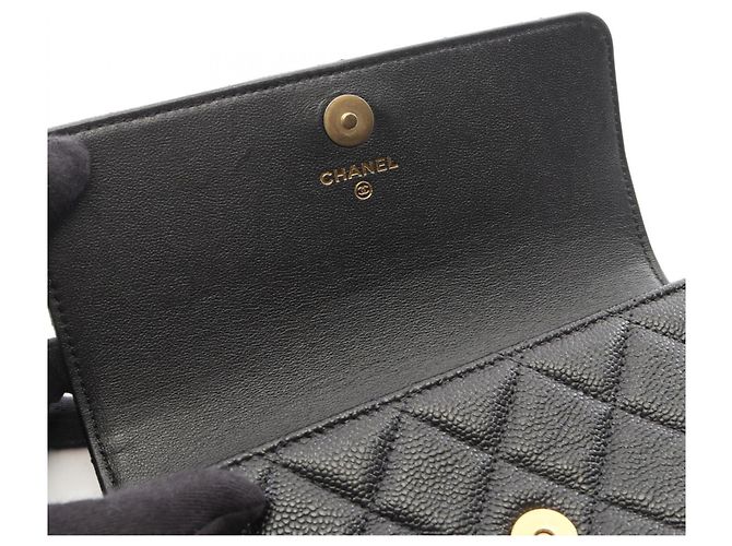 Borsa a tracolla porta telefono Chanel Matelassé Nero - vista 6