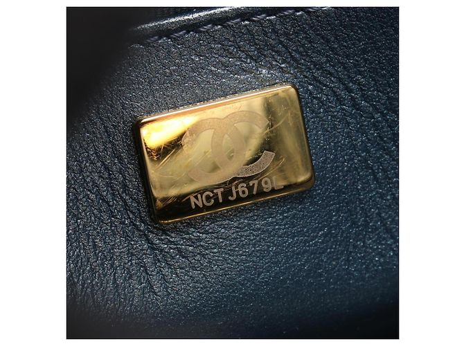 Borsa a Spalla Chanel Matelassé Hobo Blu - vista 5