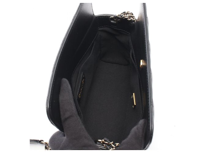 Borsa a Spalla Chanel Matelassé Box Chain Nero - vista 3