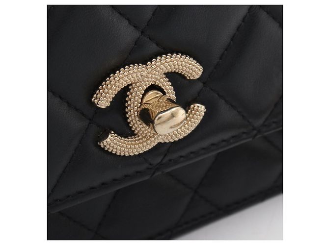 Borsa a Spalla Chanel Matelassé Nero - vista 10