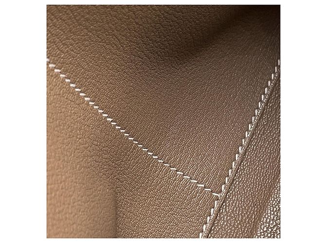 Hermès Borsa Hermes Kelly 28 in Etoupe Gray Taupe - vista 10
