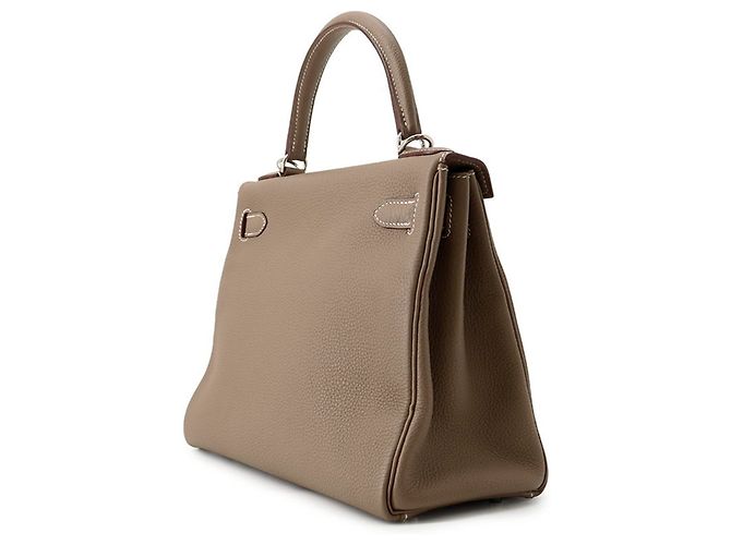 Hermès Borsa Hermes Kelly 28 in Etoupe Gray Taupe - vista 2