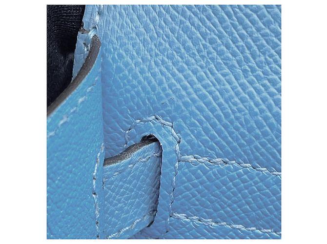 Hermès Borsa Hermes Kelly 28 in pelle Epsom Celeste Blu chiaro - vista 9