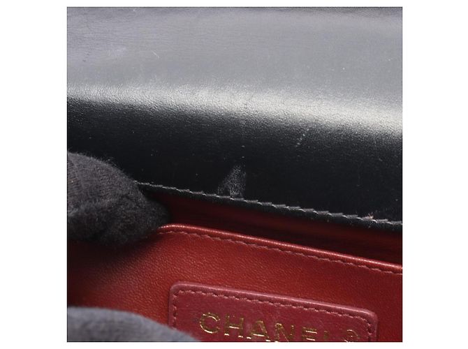 Timeless Borsa a Spalla Chanel Black Matelassé Nero - vista 6