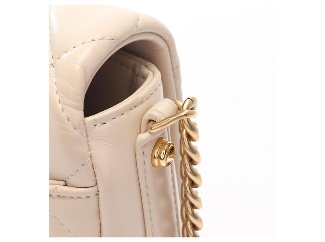 Timeless Borsa a mano in pelle matelassé Chanel Beige - vista 11